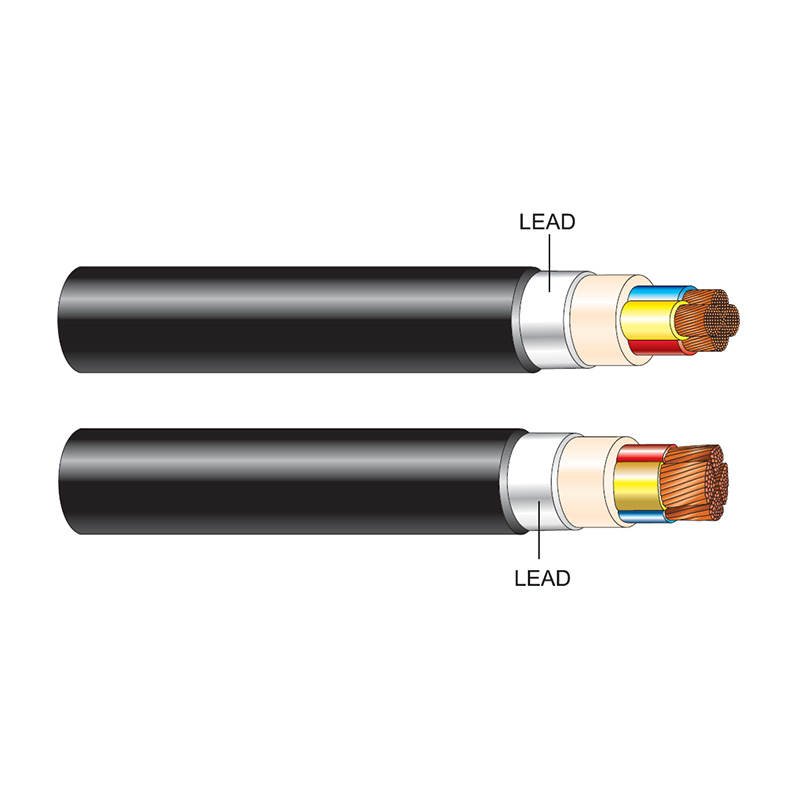 Low Voltage Lead Sheathed Un-Armoured 4-Core Lead Sheathed Cable Conductors 600/1000 volts LV Leads sheathed
